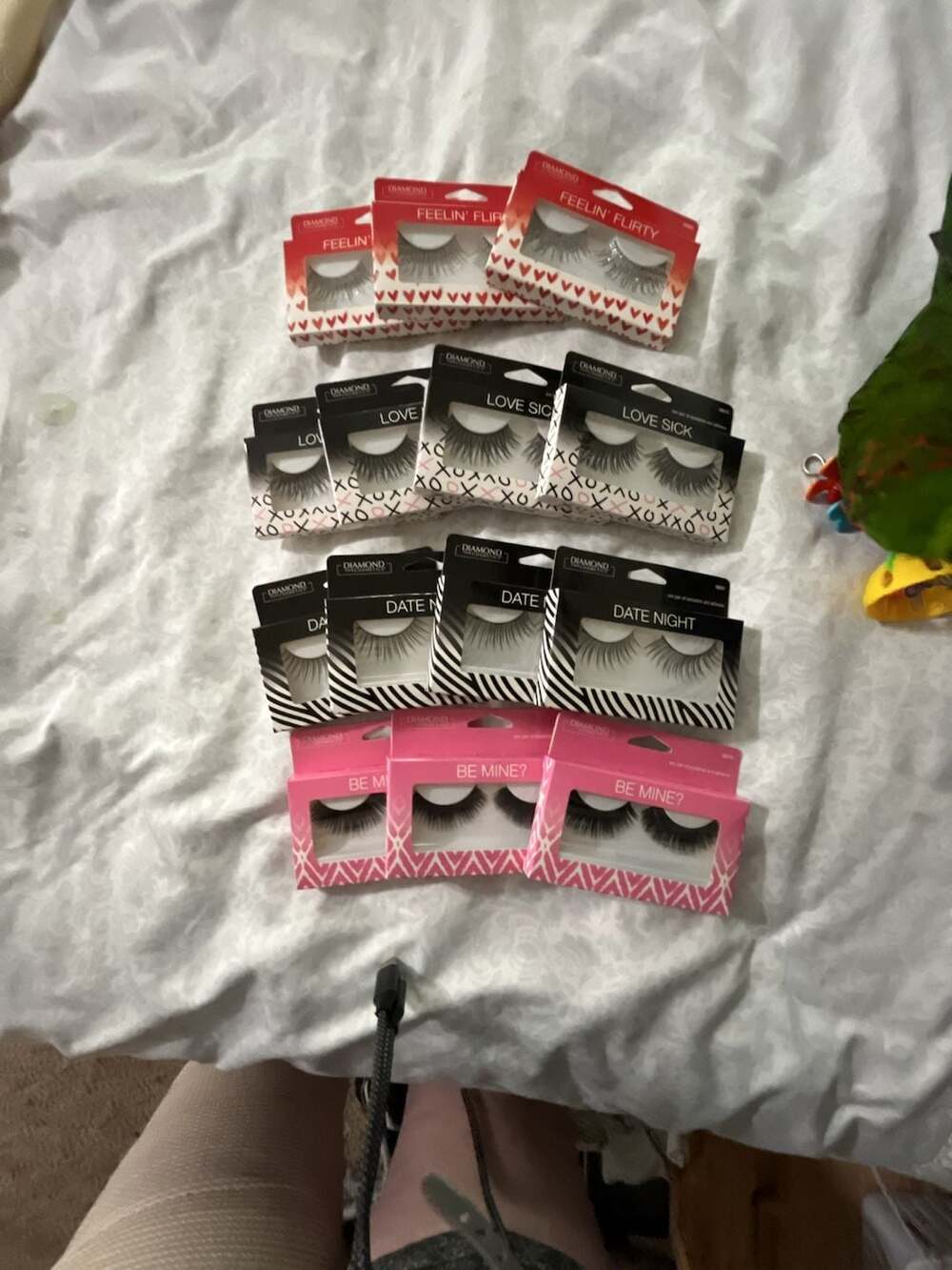 Diamond Cosmetics False Eyelashes Lot Asst.  Styles: Feelin' Flirty, Love Sick,